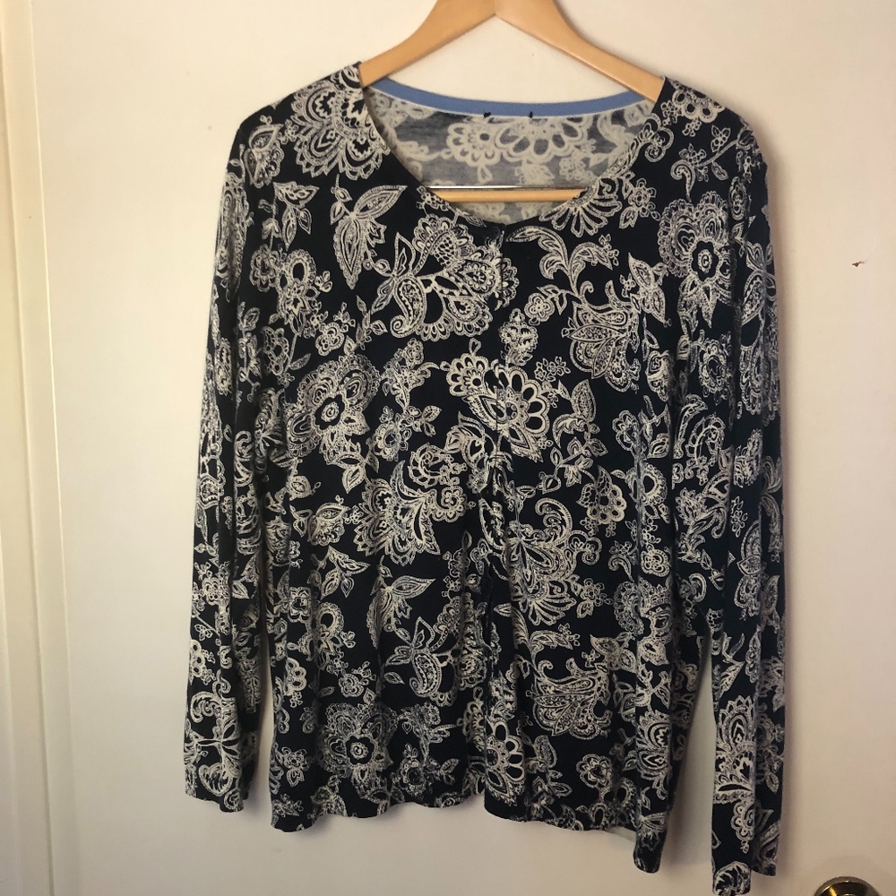 Talbot's long sleeve cardigan